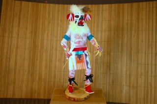 Vintage Large Hopi Kachina Handmade Doll Figure Signed - Largo 13 "