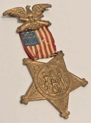 Civil War Veterans Gar Medal Badge (pat 1886) ’d T - 5193