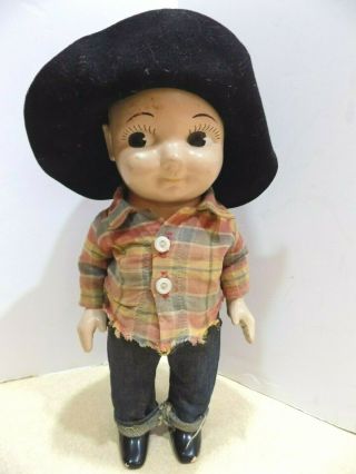 Vintage Buddy Lee Jean Cowboy Advertising Doll
