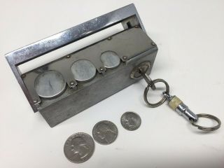 Vintage Corbin Cabinet / Taxi Under Dash Locking Coin Bank