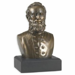 Stonewall Jackson Bust Sculpture Civil War Historical Figure Statue