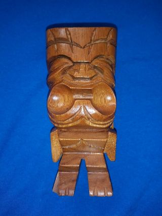 Vintage Mid Century Wooden Monkey Pod Tiki