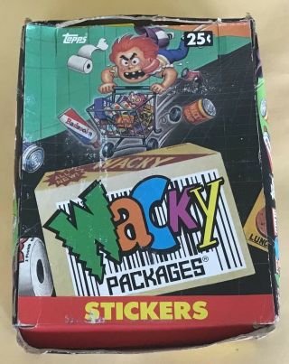 1991 Topps Wacky Packages Trading Cards Partial Wax Box