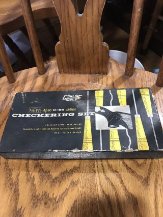 Vintage Gunline Tools Spec C - 55 Series Checkering Set Iob