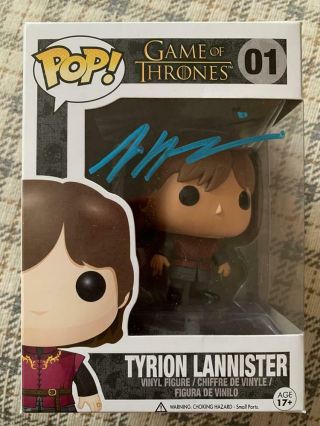 Peter Dinklage Signed Funko Pop Tyrion Lannister,  Game Of Thrones 01