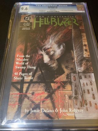 Hellblazer 1 (1988) Key 1st Issue 1st Solo John Constantine Cgc 9.  6