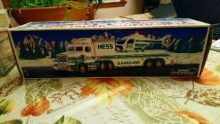 1995 Hess Toy Truck And Helicopter With Lights And Sounds