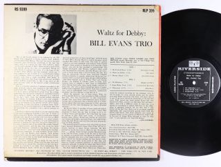 Bill Evans - Waltz For Debby LP - Riverside - RS 9399 DG 2