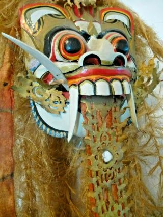 Vintage Bali Mask Hand Painted 3