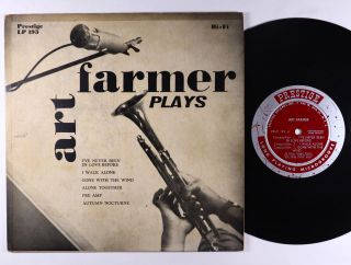 Art Farmer - Plays 10 " - Prestige - Prlp 193 Mono Dg Rvg 446 W 50th