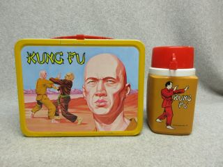 1974 Kung Fu Karate Tv Lunchbox & Thermos 8.  5