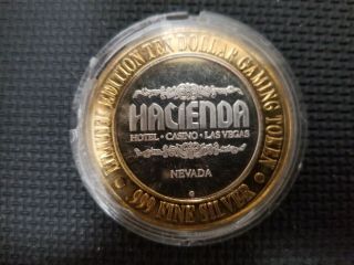 Hacienda Hotel & Casino Las Vegas Limited Edition Ten Dollar Gaming Token.