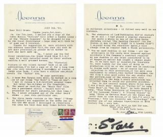 Stan Laurel Typed Letter Signed With Content