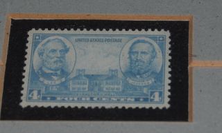Vintage Confederate Print US Postage Stamp Civil War Stonewall Jackson Frame 3