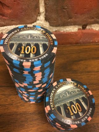 Paulson President Yorker $100 Poker Chips