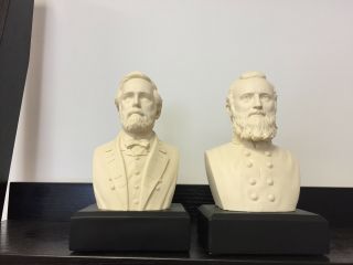 Thomas Stonewall Jackson & Robert E.  Lee Busts - Civil War Historical Busts