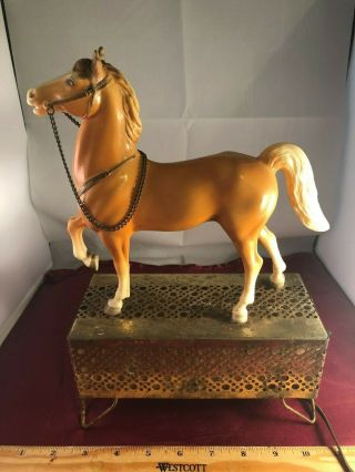 Vintage Palomino Horse Night Lamp Era 1950 