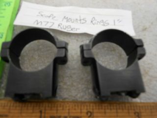 Vintage Medium 1 " Ruger Factory Scope Rings For M77 Mkii