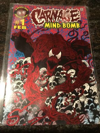 Spider Man Comic Books,  1 - Carnage 1,  3 - 30th Anniversary,  1 - 2099.  5 Total.