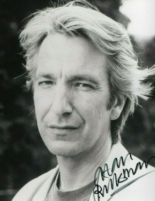 Alan Rickman Harry Potter / Die Hard Authentic Signed Autograph Photo