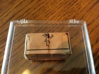 OLD Souvenier From The Flamingo Hotel Set Of Dice With RARE Wrapper 2