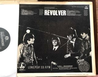The Beatles Revolver 1st Pressing DENMARK - Exc 2