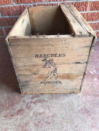 Vintage Hercules Powder Co High Explosives Dynamite TNT Wood Box Wooden Crate 2