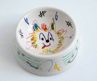 Rudy Sarzo Custom Painted Cat Bowl For Charity Fixnation