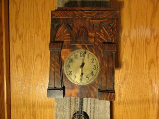 Antique American Cuckoo Clock Co. ,  Mission Style Clock,  Stickley Style,