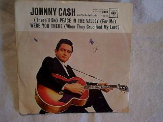 1962 Johnny Cash/carter Family - Peace In The Valley,  Were You There,  Columbia 42615