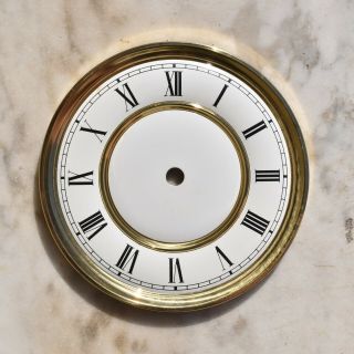 Brass Porcelain Enamel Clock Dial,  Regulator Wall Clock,  German Mantle Parts