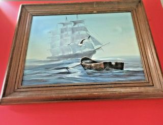 Vintage Oil Painting By L.  Calton Mexico Signed