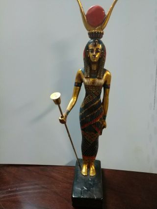 Agi Artisans Guild International Isis 12.  5 " Figure Egyptian Goddess Statue Egypt