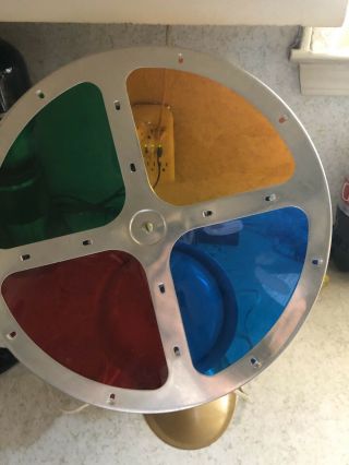 VTG Spartus Rotating Color Wheel w/Original Box for Aluminum Christmas Tree 2