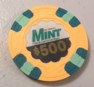 Vintage Casino Chip $500.  Del Webb 