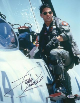 Tom Cruise Signed 11x14 Photo Top Gun Authentic Autograph Beckett A