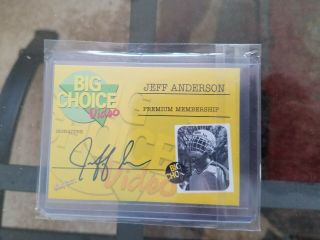 2017 Upper Deck Skybox Clerks Jeff Anderson Autographed Big Choice Video Card