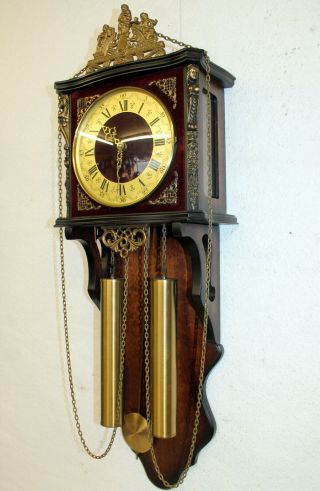Old Wall Clock Chime Clock Regulator Fhs Franz Hermle & Sohn