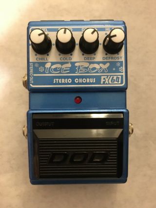 Made In Usa Vintage Dod Ice Box Fx - 64 Stereo Chorus