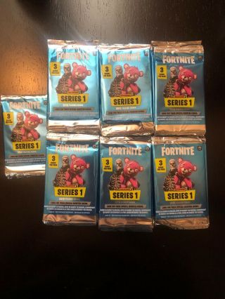 125 Packs - 2019 Fortnite Panini Series 1 Trading Cards - -