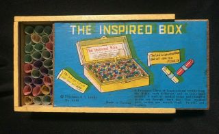 Vintage " The Inspired Box " Treasure Chest Of Bible Verses