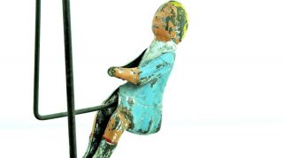 Vintage Gibbs Early 1900 ' s See Saw Hand Painted Tin Toy All 3