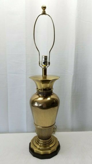 Vintage Mid Century Modern Hollywood Regency Frederick Cooper Brass Lamp Light