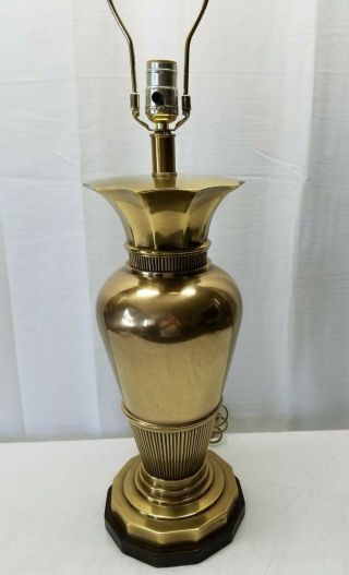 Vintage Mid Century Modern Hollywood Regency Frederick Cooper Brass Lamp Light 2