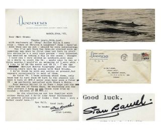 Stan Laurel Letter Signed Re Seldom Going Outside