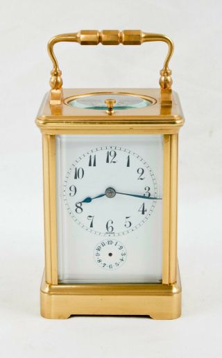 French Grande Sonnerie Repeating Carriage Clock @ 1890 Restored
