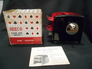 Arrco Metal Hand Operated Playing Card Shuffler