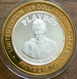 2003 Palms Casino - Playboy 50th Anniversary - Hugh Hefner - $10 Silver Strike