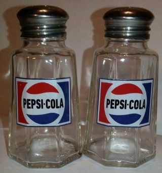Charming Set Of 2 Pepsi Cola Salt And Pepper Shakers 101