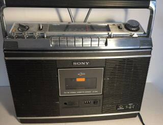 Sony Cf - 580 4 Speaker Cassette Am Fm Stereo Boombox Vintage